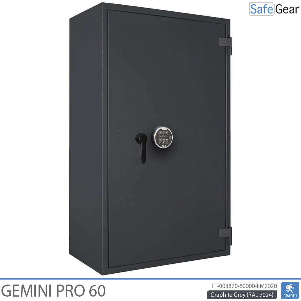 Gemini Pro 60 - Cassaforte di Sicurezza (431 Litri) - Grado di Resistenza all'Intrusione 1