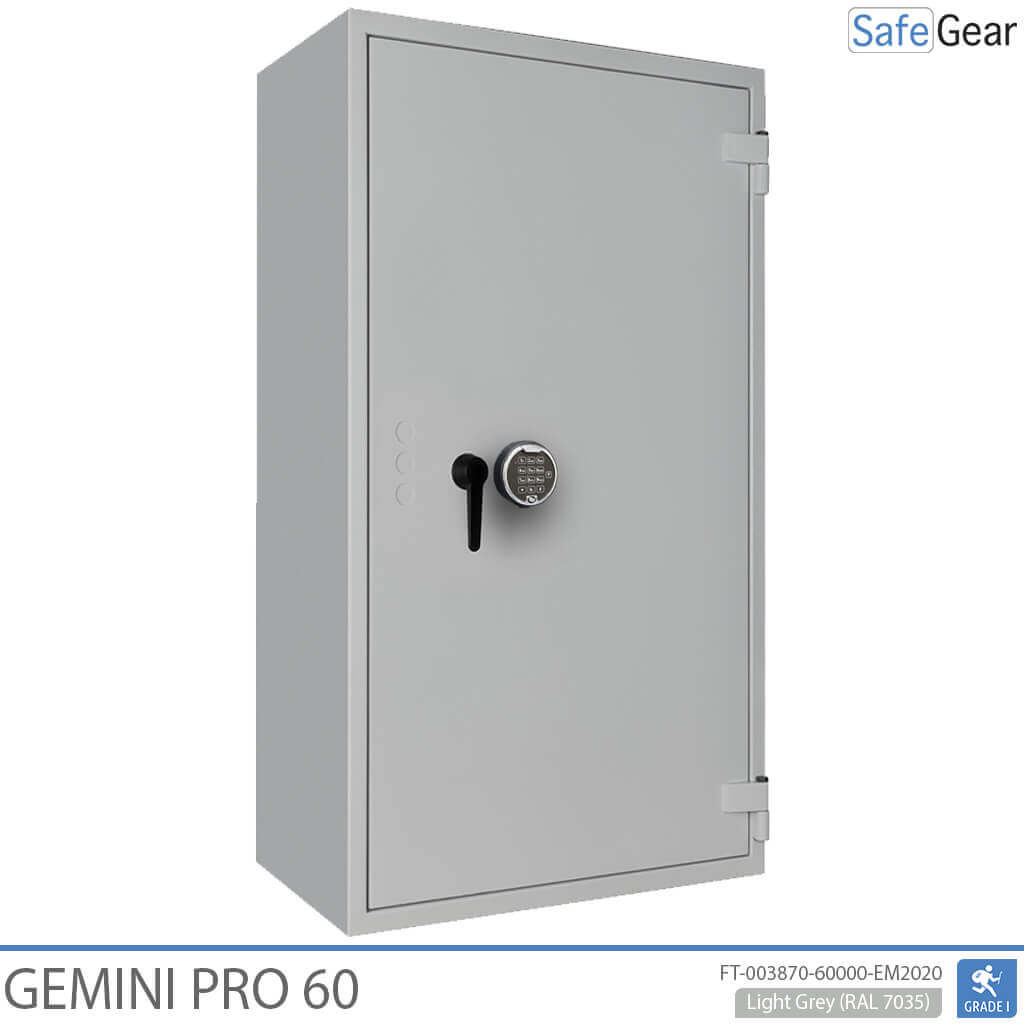 Gemini Pro 60 - Cassaforte di Sicurezza (431 Litri) - Grado di Resistenza all'Intrusione 1