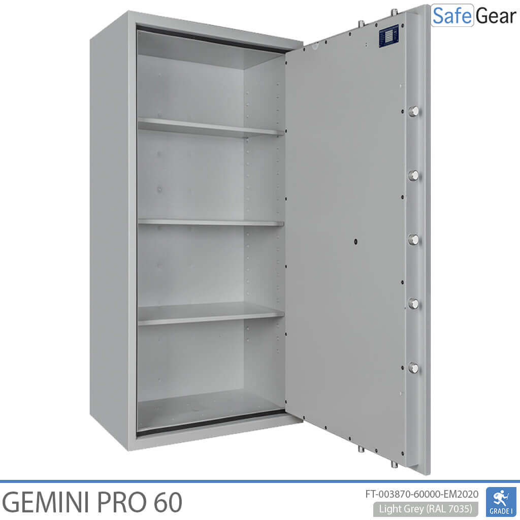 Gemini Pro 60 - Cassaforte di Sicurezza (431 Litri) - Grado di Resistenza all'Intrusione 1