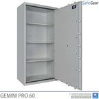Gemini Pro 60 - Cassaforte di Sicurezza (431 Litri) - Grado di Resistenza all'Intrusione 1