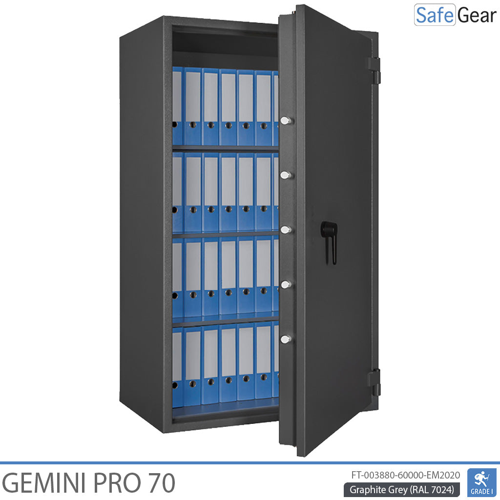 Gemini Pro 70 - Cassaforte di Sicurezza (479 Litri) - Grado di Resistenza all'Intrusione 1