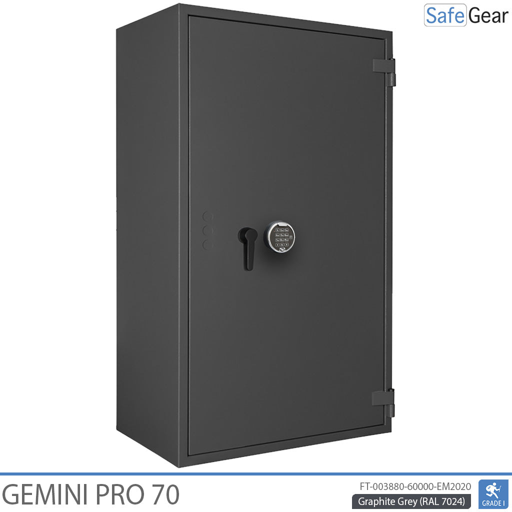 Gemini Pro 70 - Cassaforte di Sicurezza (479 Litri) - Grado di Resistenza all'Intrusione 1