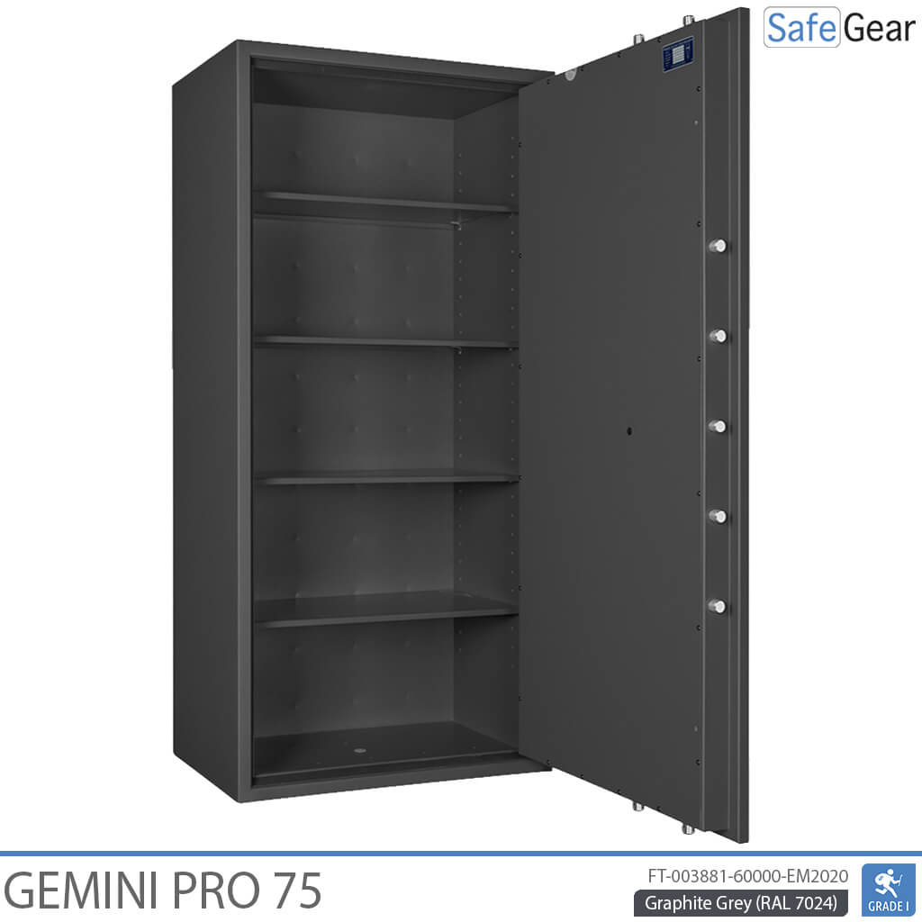 Gemini Pro 75 - Cassaforte di Sicurezza (544 Litri) - Grado di Resistenza all'Intrusione 1