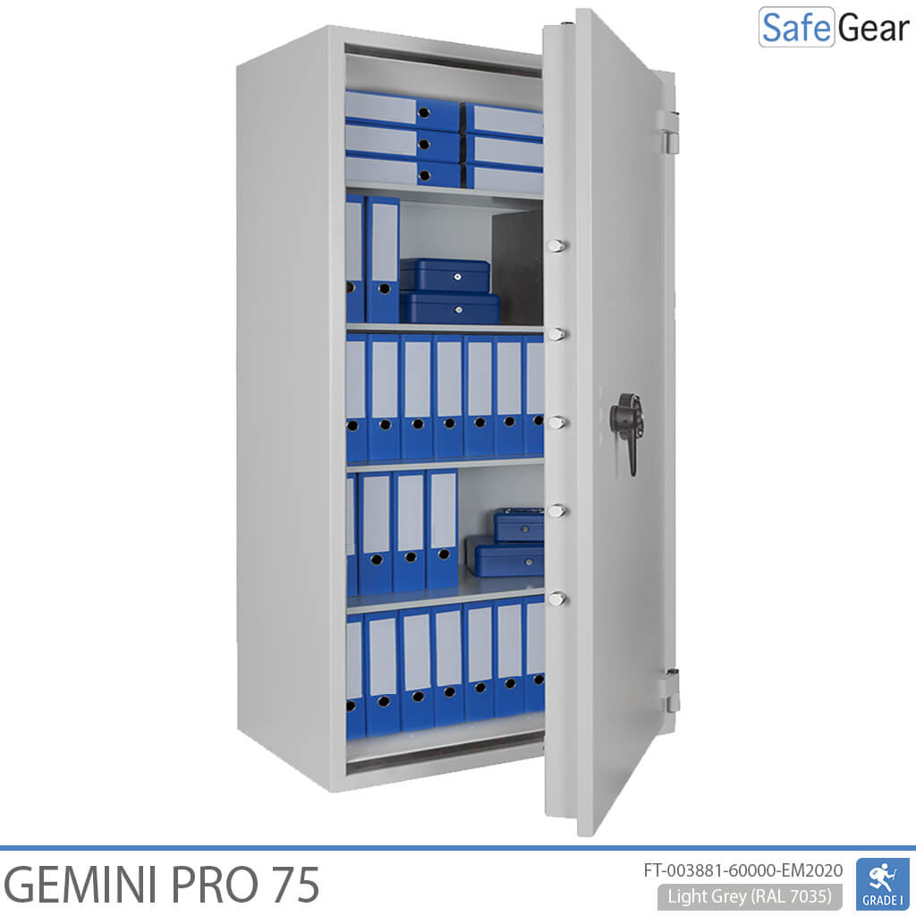 Gemini Pro 75 - Cassaforte di Sicurezza (544 Litri) - Grado di Resistenza all'Intrusione 1