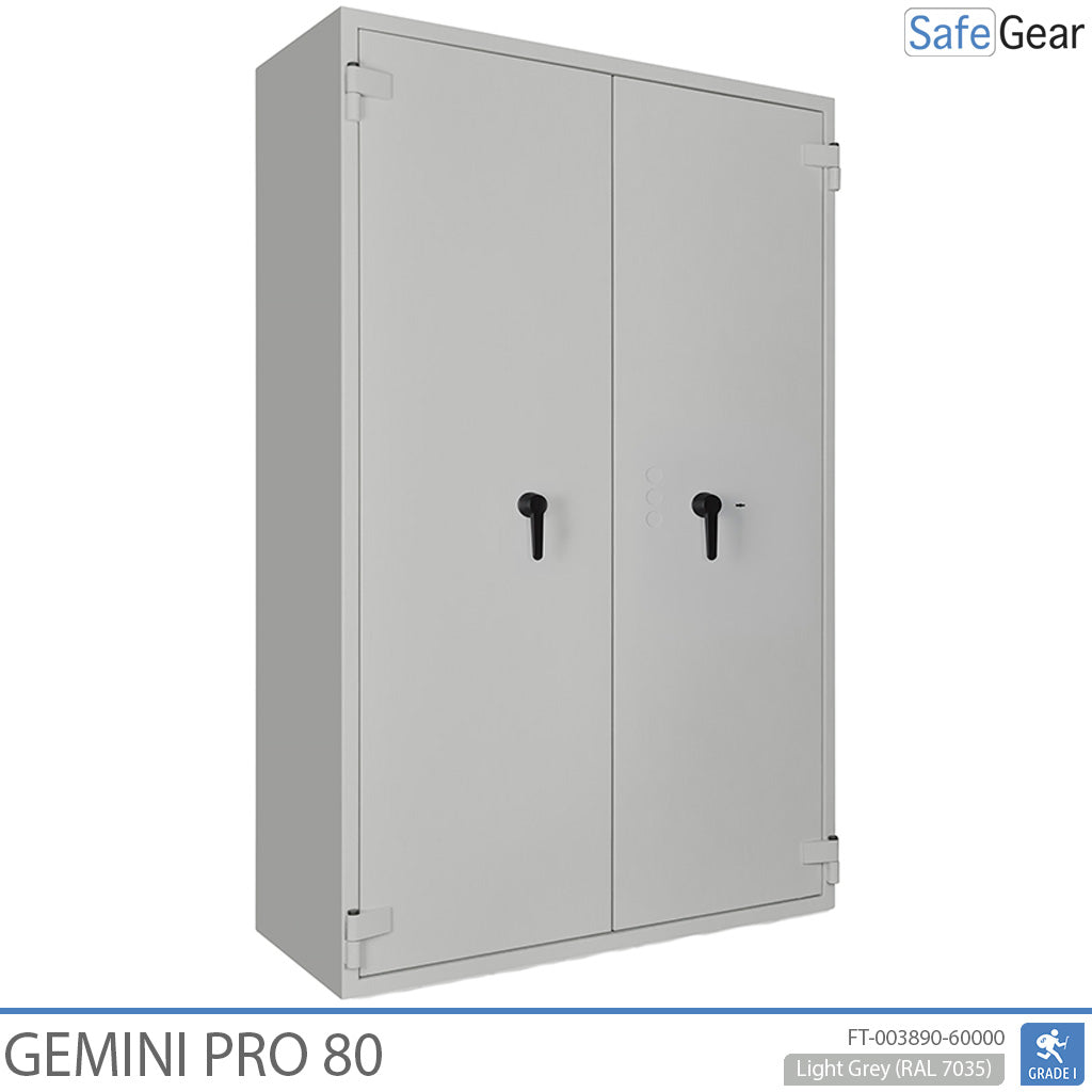 Gemini Pro 80 - Cassaforte di Sicurezza (859 Litri) - Grado di Resistenza all'Intrusione 1