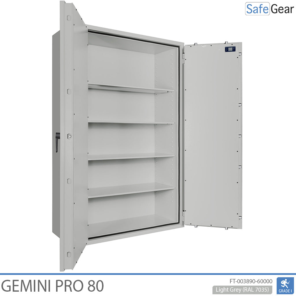 Gemini Pro 80 - Cassaforte di Sicurezza (859 Litri) - Grado di Resistenza all'Intrusione 1