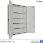 Gemini Pro 80 - Cassaforte di Sicurezza (859 Litri) - Grado di Resistenza all'Intrusione 1