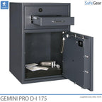 Cassaforte Deposito Gemini Pro D-I 340 (384 L) - Test antieffrazione D-I - Serratura a chiave