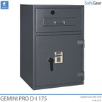 Cassaforte Deposito Gemini Pro D-I 175 (205 L) - Test antieffrazione D-I - Serratura a chiave