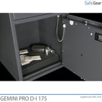 Cassaforte Deposito Gemini Pro D-I 175 (205 L) - Test antieffrazione D-I - Serratura a chiave