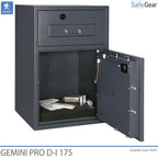 Cassaforte Deposito Gemini Pro D-I 340 (384 L) - Test antieffrazione D-I - Serratura a chiave