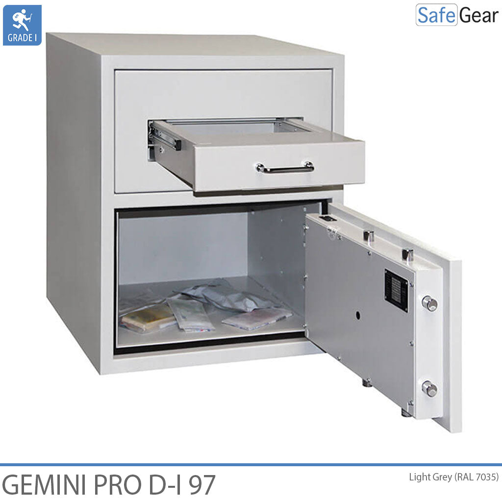 Cassaforte Deposito Gemini Pro D-I 97 (119 L) - Test antieffrazione D-I - Serratura A Codice con 9 codici utente