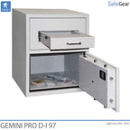 Cassaforte Deposito Gemini Pro D-I 97 (119 L) - Test antieffrazione D-I - Serratura A Codice con 9 codici utente