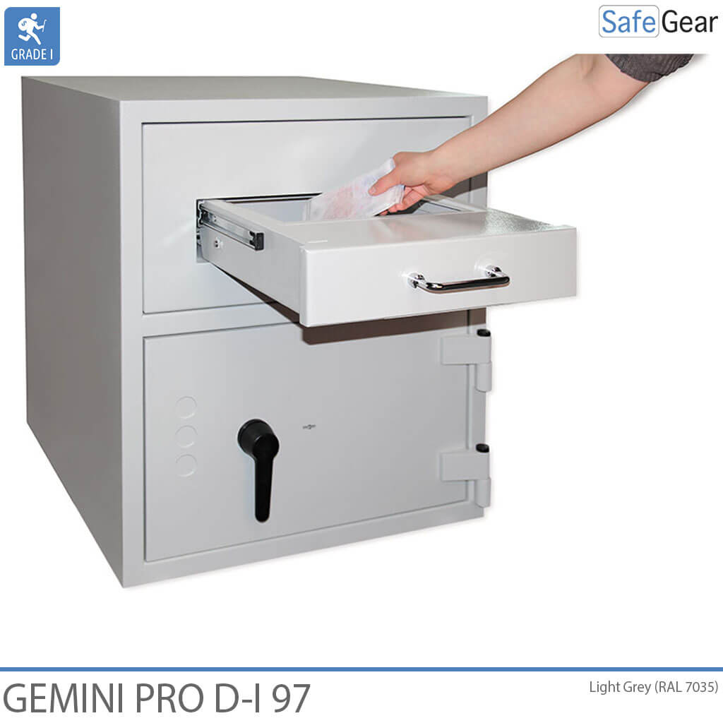 Cassaforte Deposito Gemini Pro D-I 97 (119 L) - Test antieffrazione D-I - Serratura A Codice con 9 codici utente