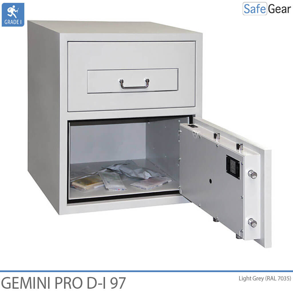 Cassaforte Deposito Gemini Pro D-I 97 (119 L) - Test antieffrazione D-I - Serratura A Codice con 9 codici utente