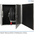 Armadio per idrante con isolamento e riscaldamento - 790x790x365 mm - acciaio inox