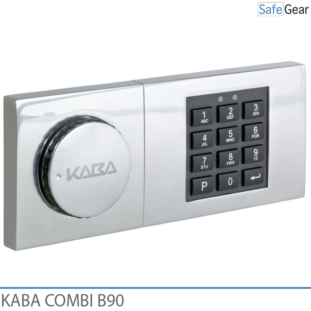 Serratura a combinazione Kaba Combi B90 per cassaforte con chiave di emergenza