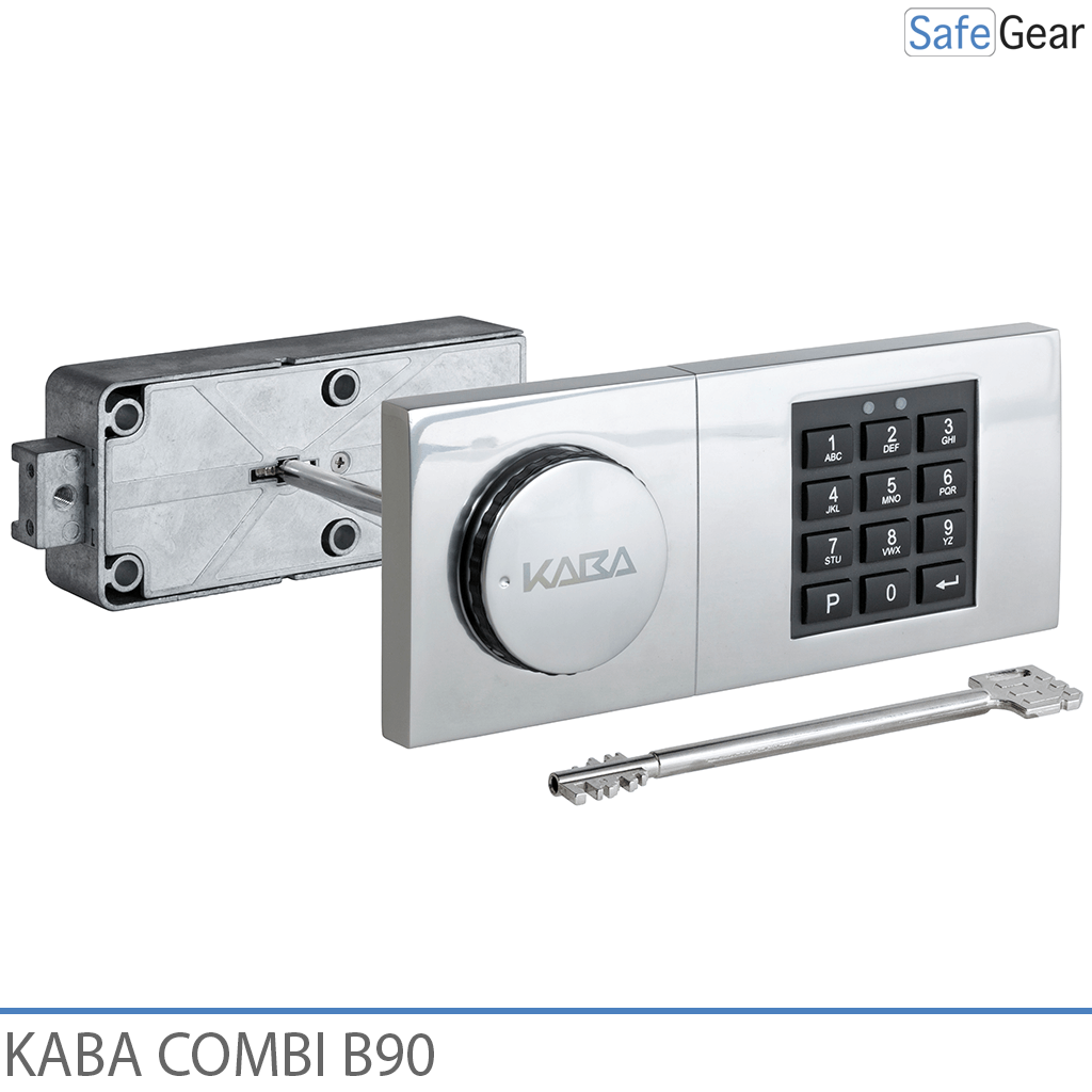 Serratura a combinazione Kaba Combi B90 per cassaforte con chiave di emergenza