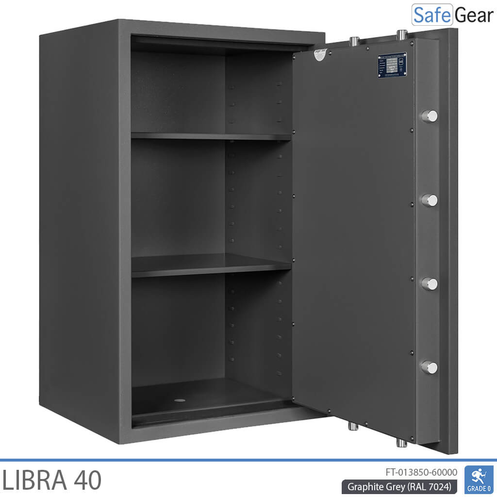 Libra 40 - Cassaforte di Sicurezza (180 Litri) - Grado di Resistenza all'Intrusione 0
