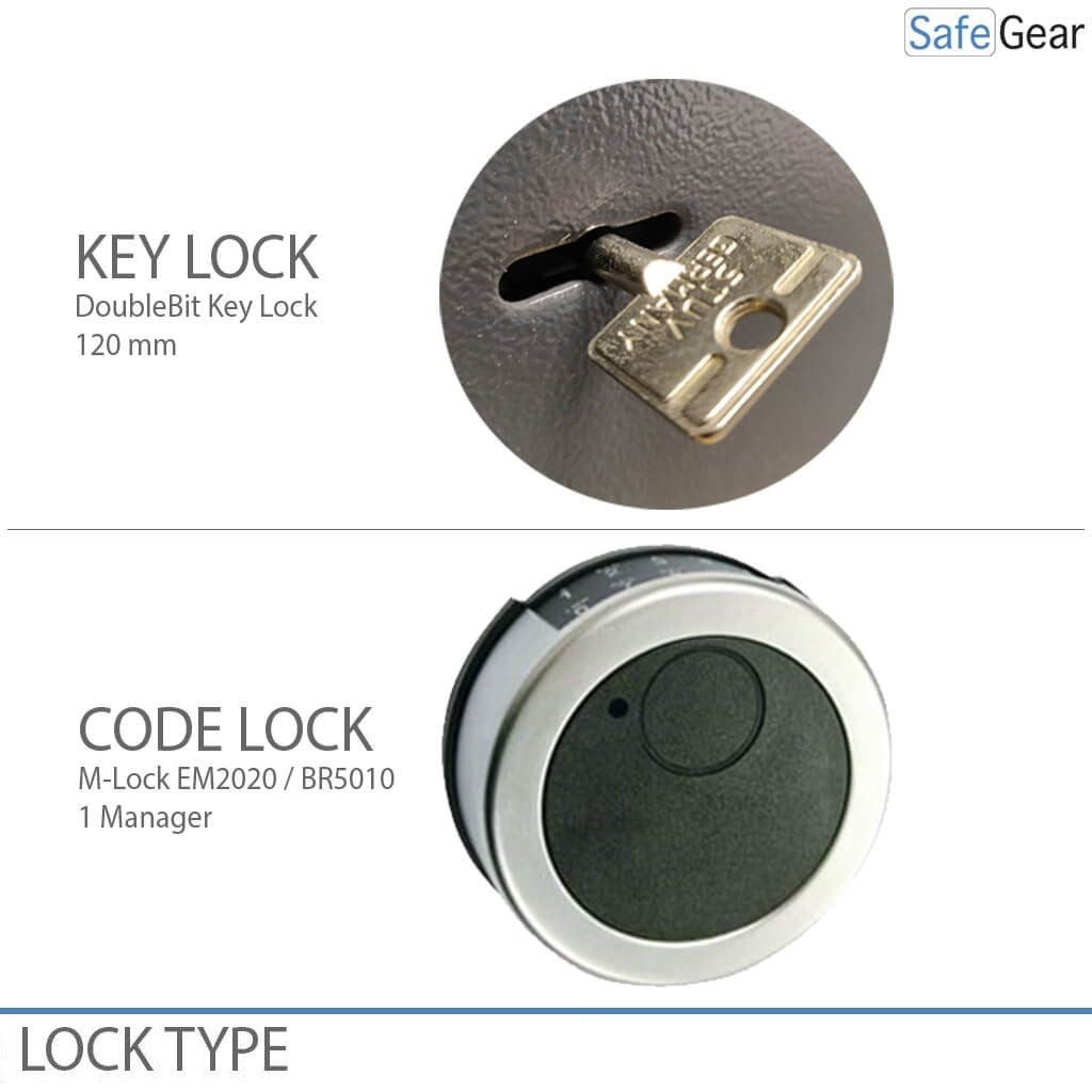 Gemini Pro 20 - Cassaforte di Sicurezza (141 Litri) - Grado di Resistenza all'Intrusione 1