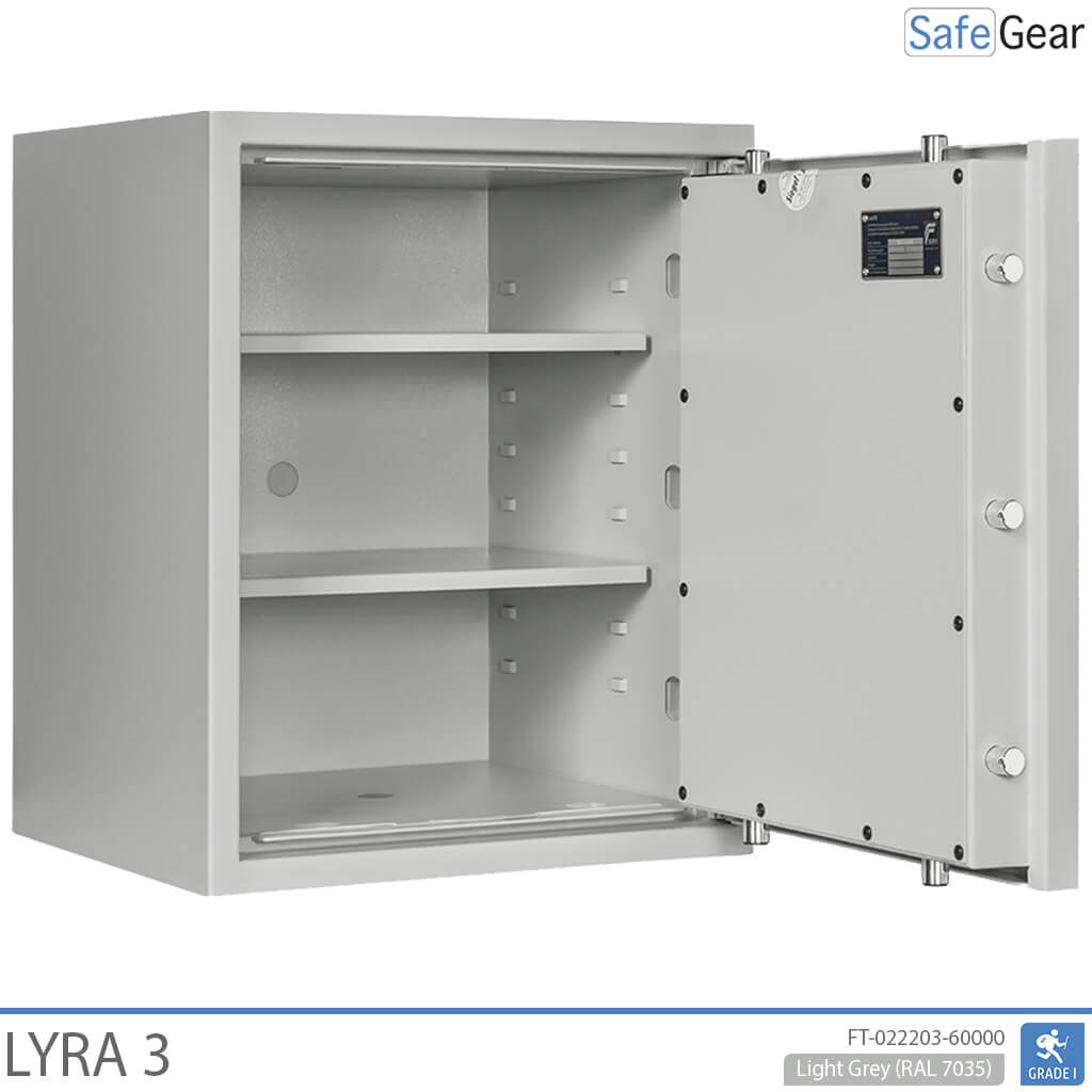 Lyra 3 - Cassaforte di sicurezza (66 Litri) - Test antieffrazione Grado 1