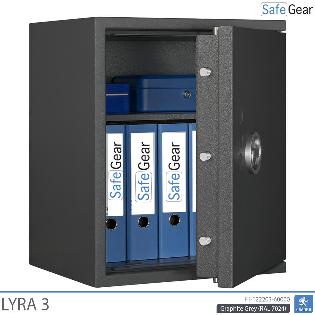 Lyra 3 - Cassaforte di sicurezza (66 Litri) - Test antieffrazione Grado 0