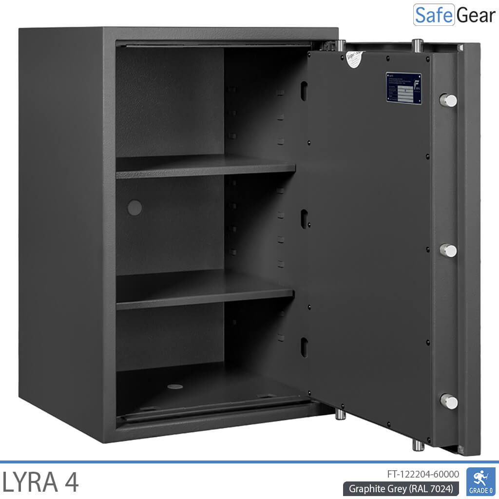 Lyra 4 - Cassaforte di sicurezza (84 Litri) - Test antieffrazione Grado 0