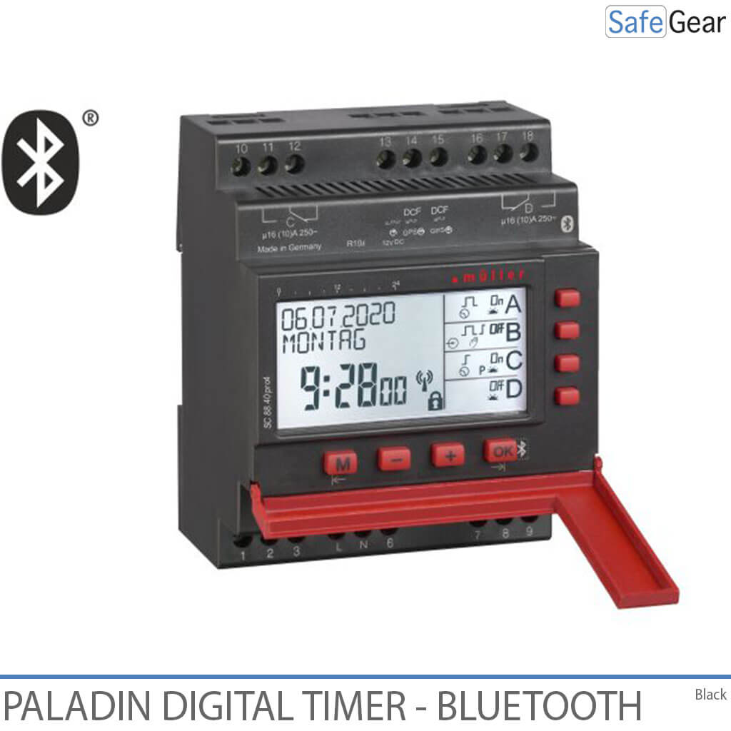 Timer per campanelli digitali per scuole e industria - Bluetooth - Orologio annuale - 1 canale