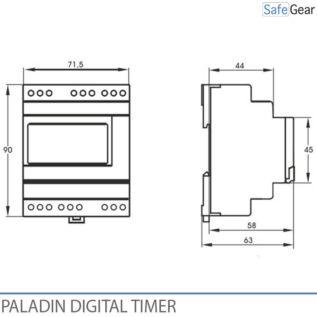 Timer per campanelli digitali per scuole e industria - Bluetooth - Orologio annuale - 1 canale