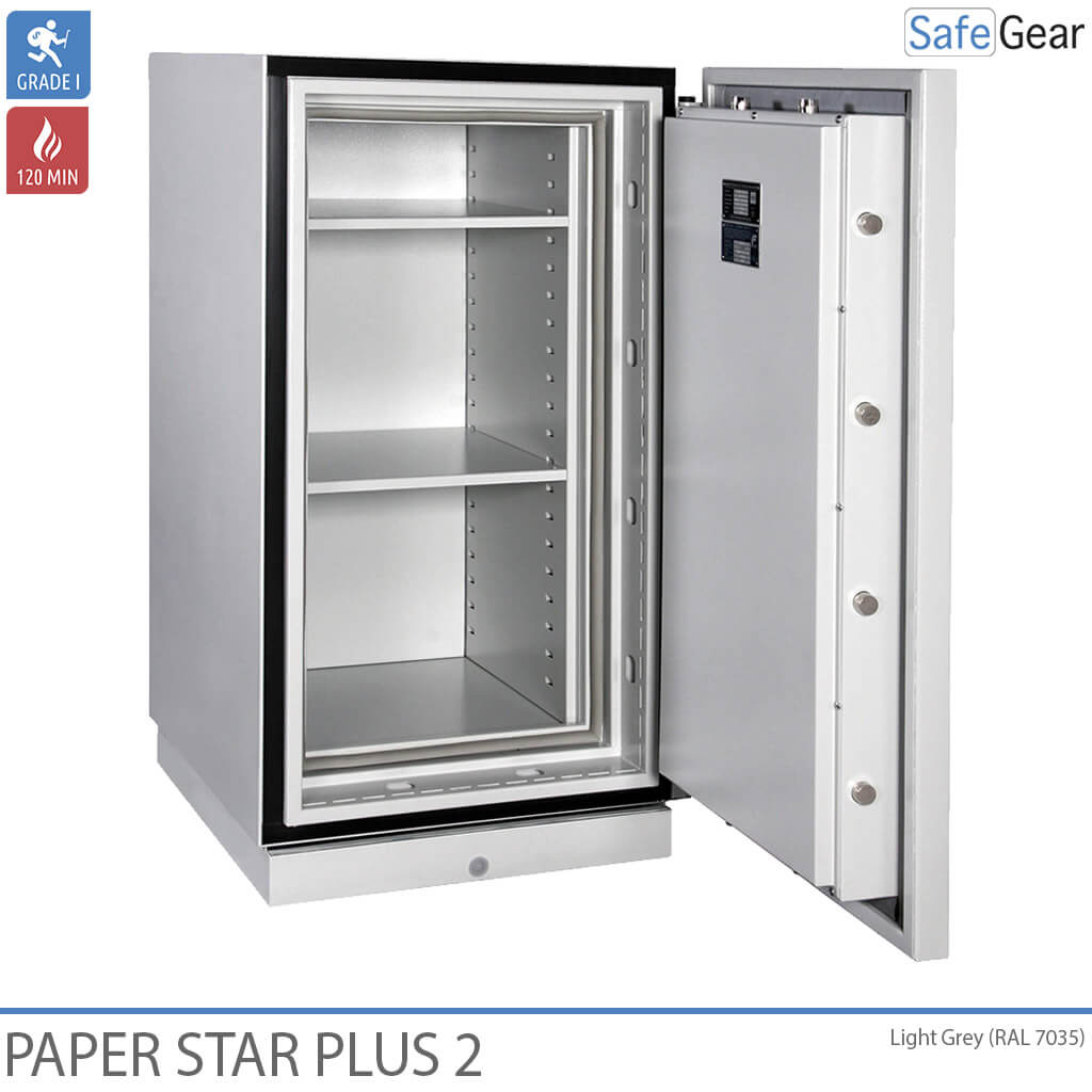 Armadio Antincendio Paper Star Plus 2 (141 L) - Test antieffrazione Grado I / Test antincendio 120 min