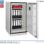 Armadio Antincendio Paper Star Plus 2 (141 L) - Test antieffrazione Grado I / Test antincendio 120 min