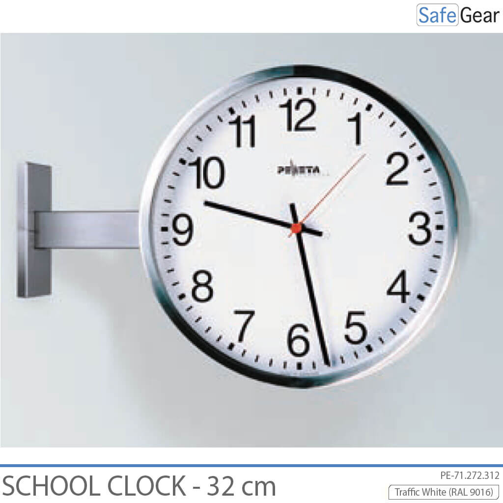 Orologio Scolastico analogico - Per interni - Rotondo - 32 cm