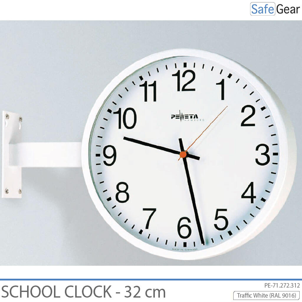 Orologio Scolastico analogico - Per interni - Rotondo - 32 cm