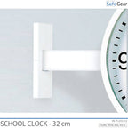 Orologio Scolastico analogico - Per interni - Rotondo - 32 cm
