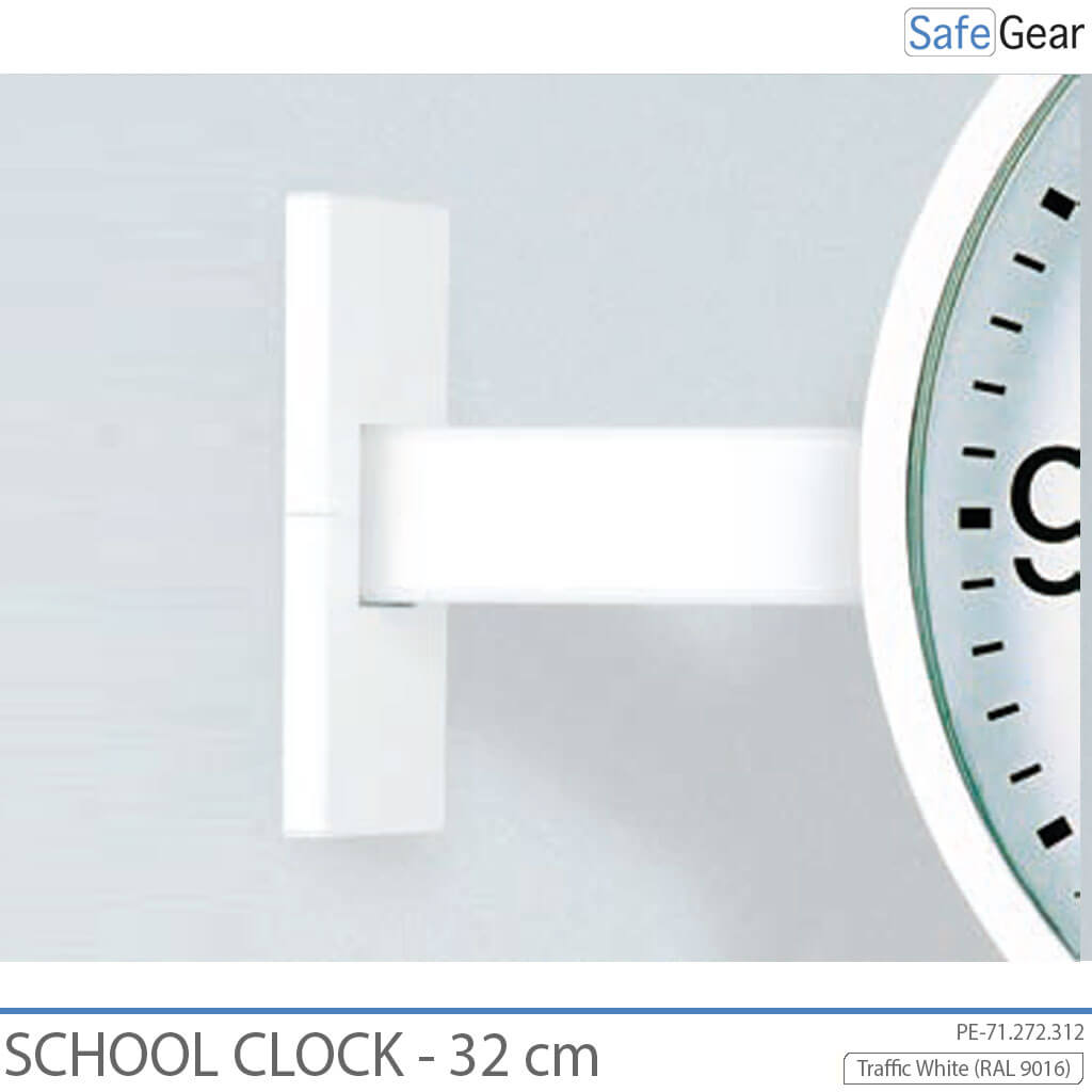 Orologio Scolastico analogico - Per interni - Rotondo - 32 cm