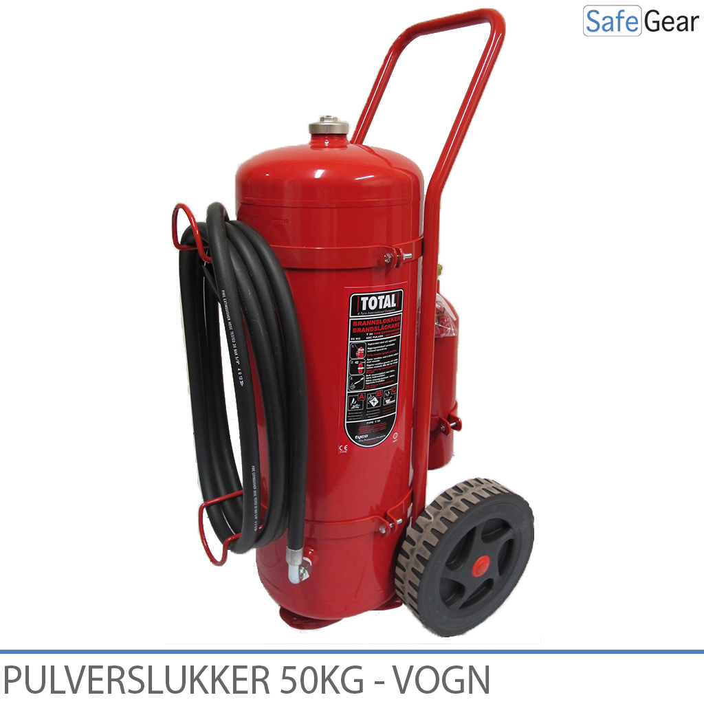 Estintore a polvere ABC 100 kg - Carrello