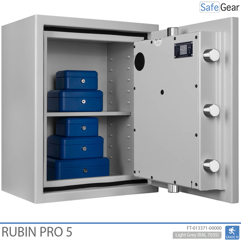 Rubin Pro 5 - Cassaforte di sicurezza (57 Litri) - Test antieffrazione Grado 3