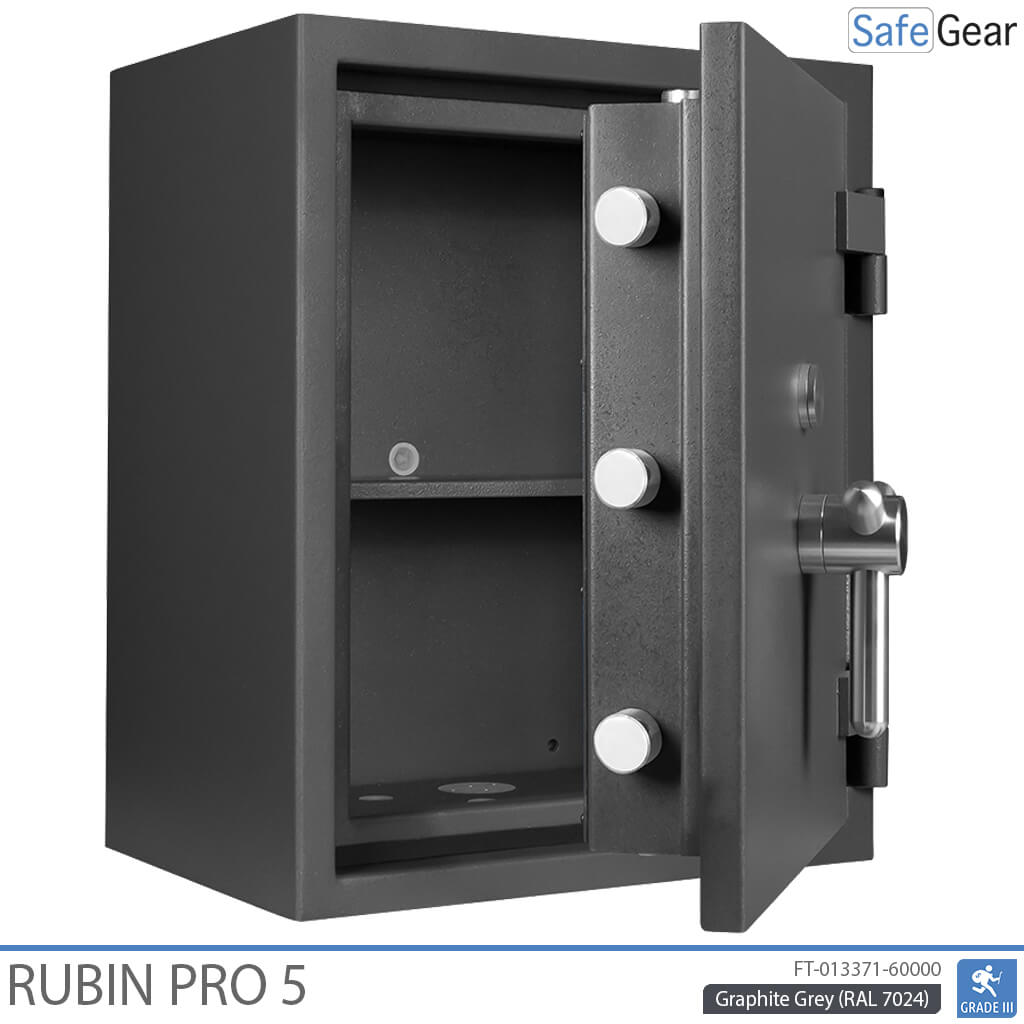 Rubin Pro 5 - Cassaforte di sicurezza (57 Litri) - Test antieffrazione Grado 3