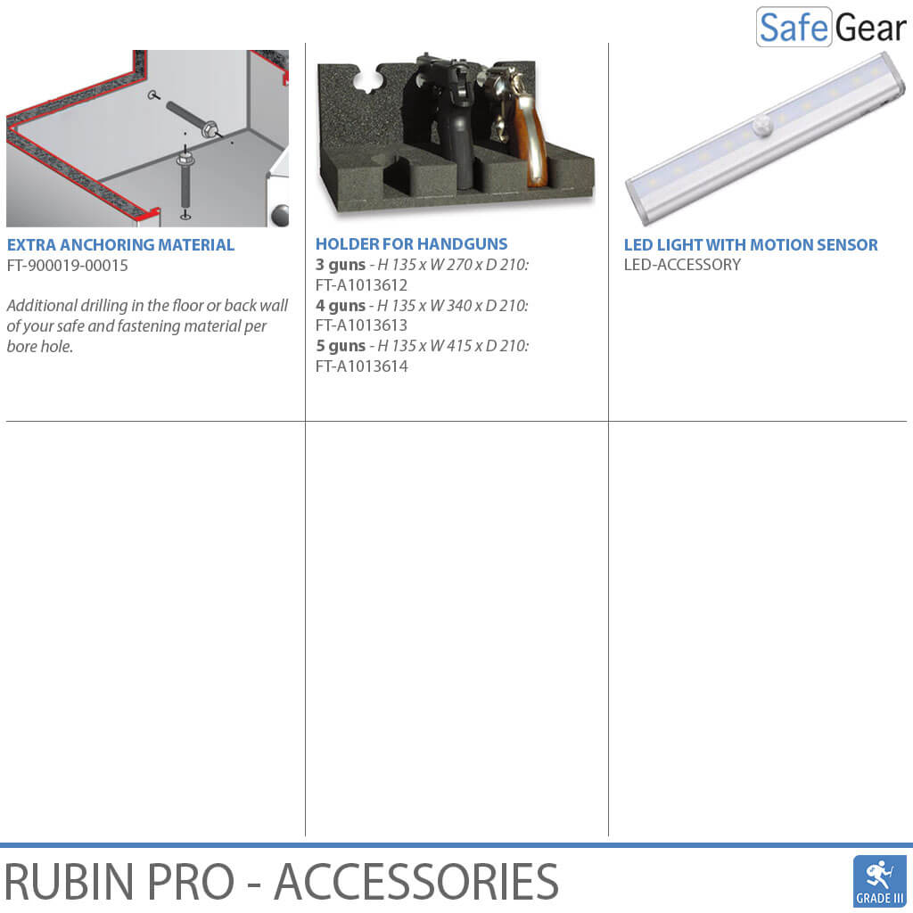 Cassaforte di sicurezza Rubin Pro 65 T (522 Litri) - Grado antieffrazione 3