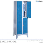 Locker S2000 with 2x2 compartments (8310-20) - padlock
