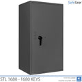 STL key safe in Graphite Grey, closed