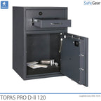 Cassaforte Deposito Topas Pro D-II 120 (119 L) - Test antieffrazione D-II - Serratura A Codice con 9 codici utente