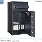 Topas Pro D-II 315 Cassaforte Deposito (311 L) - Test antieffrazione D-II - Serratura A Codice con 9 codici utente
