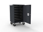 Guardian 1100 Computer Cart - 10 Laptops with Charging - Key Lock