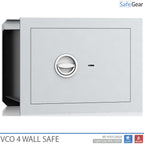 VCO 4 Cassaforte a parete (32 L) - Test antieffrazione Grado 1 - Grigio chiaro - Serratura a chiave