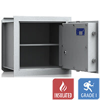 VCO 5 Cassaforte a parete (43 L) - Test antieffrazione Grado 1 - Grigio chiaro - Serratura A Codice