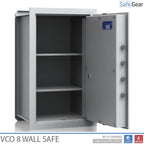 VCO 8 Cassaforte a parete (85 L) - Test antieffrazione Grado 1 - Grigio chiaro - Serratura a chiave