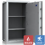 VCO 10 Cassaforte a parete (139 L) - Test antieffrazione Grado 1 - Grigio chiaro - Serratura A Codice
