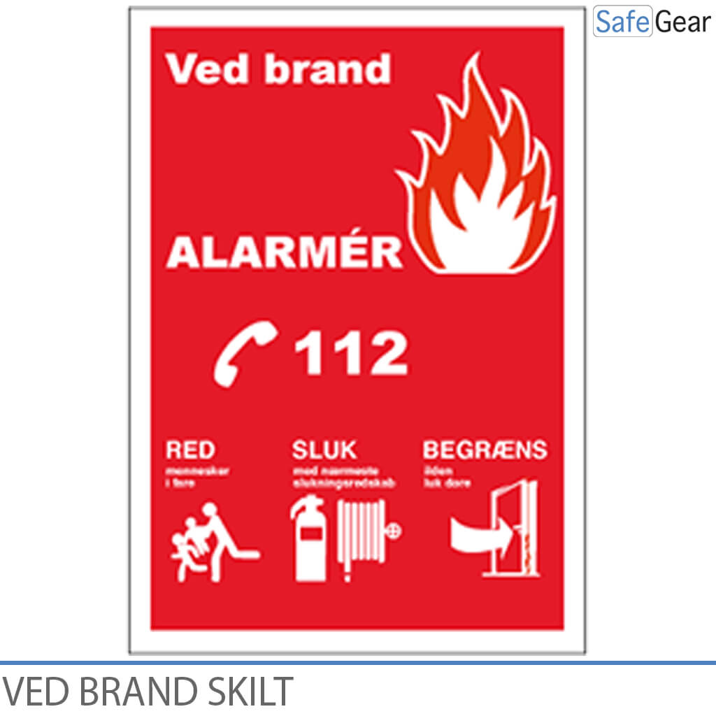 In caso di incendio - Cartello - 210 x 297 mm - Vinile autoadesivo