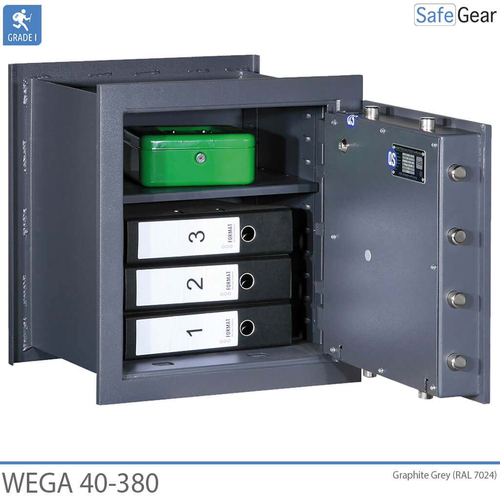 Cassaforte a parete Wega 40-380 (50L) - Grado I, test antieffrazione